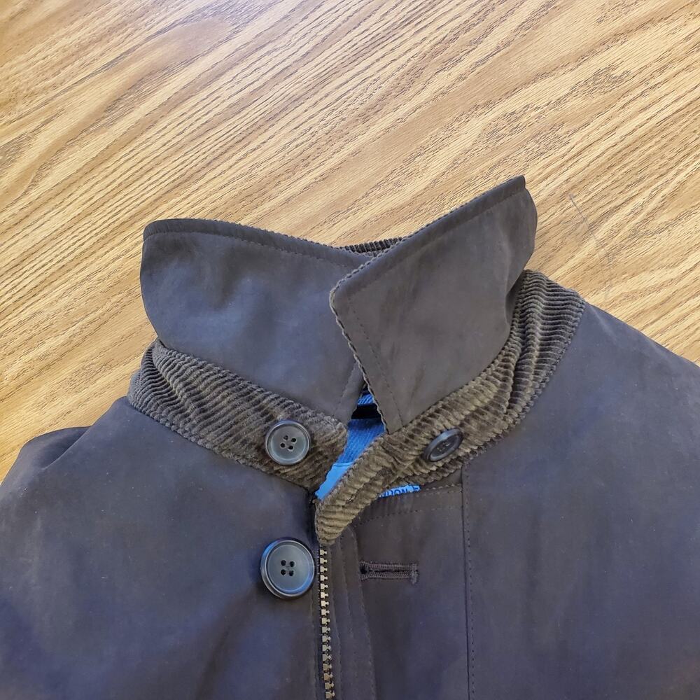 London Fog Jacket Mens XL Brown Barn Chore Coat Corduroy Collar - Picture 12 of 16
